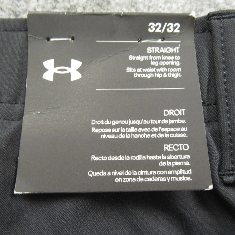 Under Armour Pants Mens 32x32 Black Golf‎ UA Drive 1364407 Straight Leg Stretch